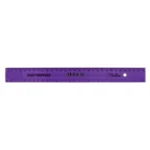 Treeline Rulers Plastic Treeline 30cm Shatterproof Rulers Purple (Pack of 10)