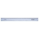 Treeline Rulers Plastic 30cm Clear Easi-Rule Ruler (Pack of 10)
