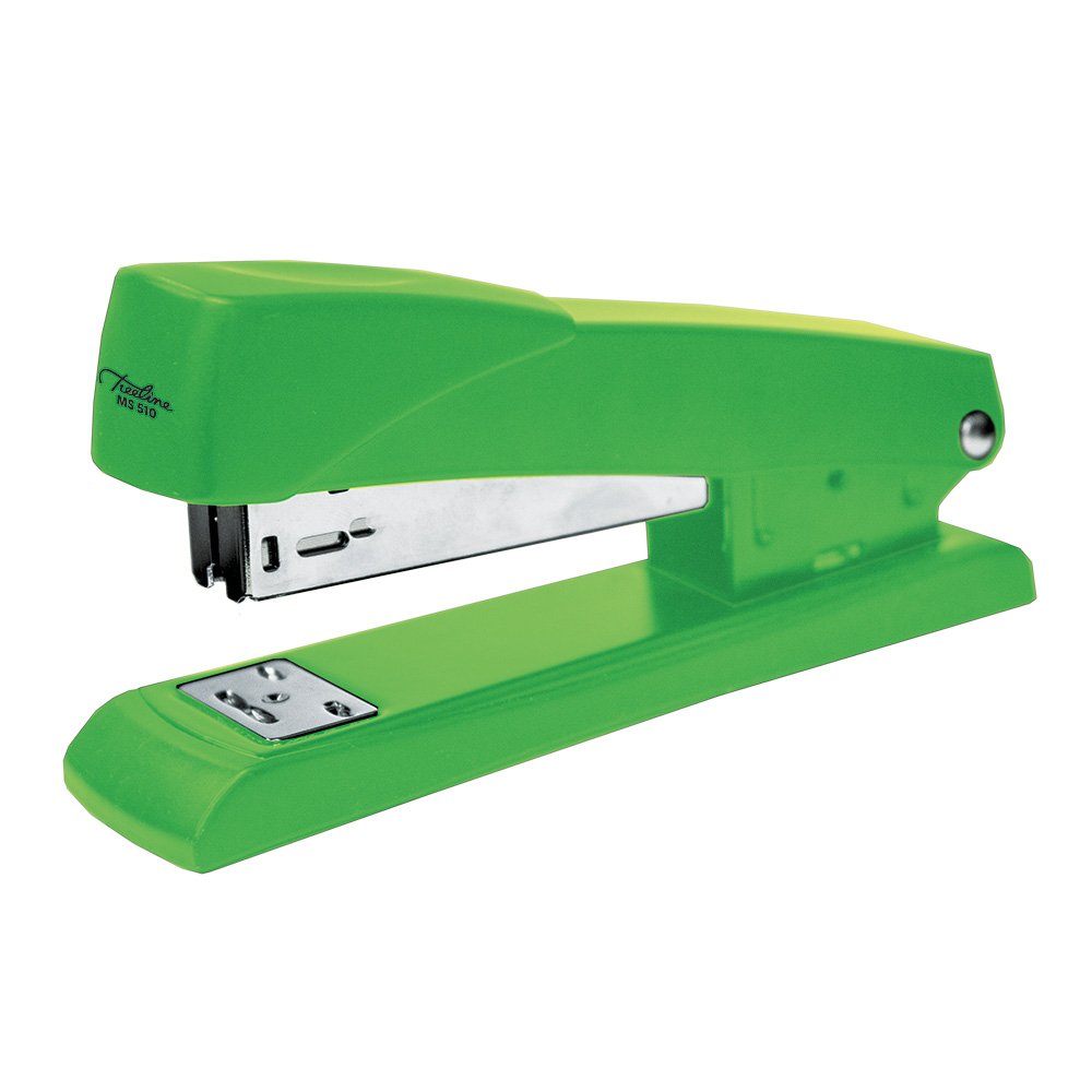 26-0510-04.jpg Treeline Metal Full Strip Metal Stapler - 20 Sheets Green - Image 1
