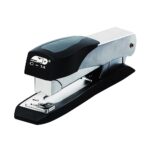 STD Semi-Heavy Duty Metal Deluxe Front-Loading Half Strip Stapler Silver