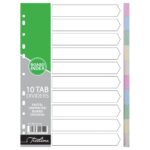 Treeline 160gm Board 10 Tab Pastel Assorted Assorted