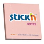 Stick 'n Notes 76x76 Pastel Notes (654) 3"x3" - 100 Sheets Per Pad Pink (Pack of 12)