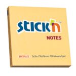 Stick 'n Notes 76x76 Pastel Notes (654) 3"x3" - 100 Sheets Per Pad Orange (Pack of 12)