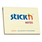 Stick 'n Notes 76x102 Pastel Notes (657) 3"x4" - 100 Sheets Per Pad Yellow