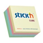 Stick 'n Notes 76x76 Cubes - 400 Sheets per Pad Pastel Cube Assorted