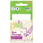 Stick 'n Notes Stick'n Clear Notes - 76mm x 51mm Clear Notes - 76mm x 51mm