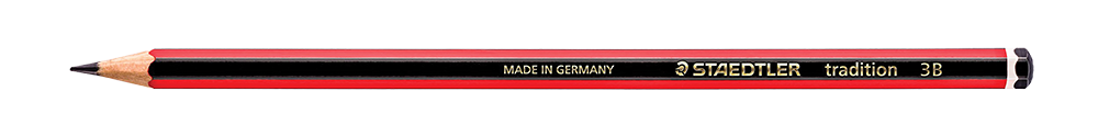 35-1863-00.png Staedtler Tradition 110 Pencils 3B Boxed 12 Red/Black - Image 1