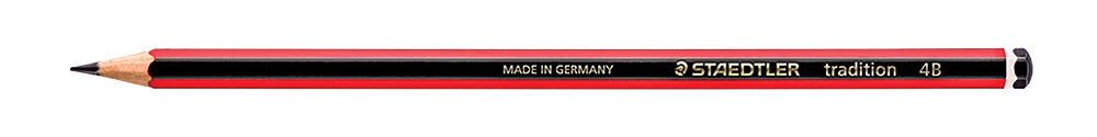 35-1864-00.png Staedtler Tradition 110 Pencils 4B Boxed 12 Red/Black - Image 1