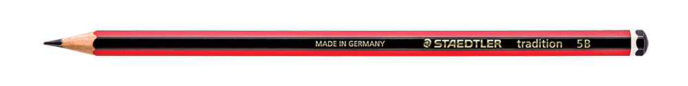 35-1865-00.png Staedtler Tradition 110 Pencils 5B Boxed 12 Red/Black - Image 1