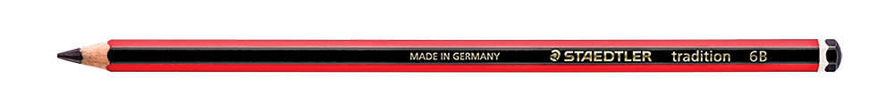 35-1866-00.png Staedtler Tradition 110 Pencils 6B Boxed 12 Red/Black - Image 1