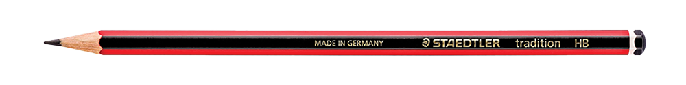 35-1877-00.png Staedtler Tradition 110 Pencils HB Boxed 12 Red/Black - Image 1