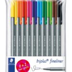 Staedtler Triplus Fineliners 10's Assorted