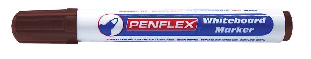 36-1811-16.png Penflex WB15 Whiteboard Marker Bullet Medium Brown (Pack of 10) - Image 1