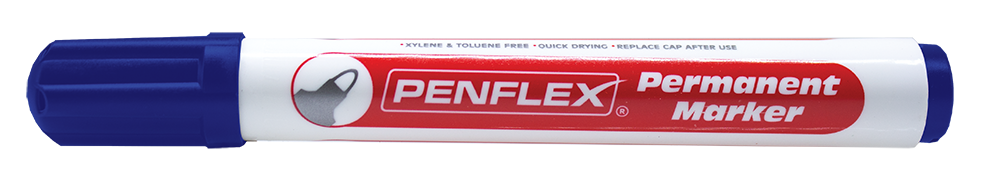 36-1828-02.png Penflex PM15 Permanent Marker Bullet Medium Blue (Pack of 10) - Image 1