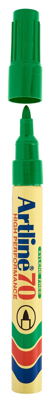 41-0591-04.jpg Artline EK 70 Permanent Bullet Point Permanent Marker 1.5mm Green - Image 1