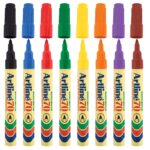 Artline EK 70 Permanent Assorted 8 Permanent Marker Bullet Point Assorted