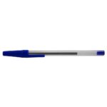 Treeline Pens Ballpoint T-Pen Crystal Barrel Ballpoint Pen Blue (Box of 50)