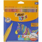 Bic Evolution Stripes Colouring Pencils Wallet of 24 Assorted