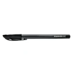 iWrite Ballpoint Pens IWrite Clear Colour Barrel Ballpoint Pen Fine Black (Pack of 50)