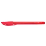 iWrite Ballpoint Pens IWrite Clear Colour Barrel Ballpoint Pen Fine Red (Pack of 50)