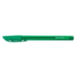 iWrite Ballpoint Pens IWrite Clear Colour Barrel Ballpoint Pen Fine Green (Pack of 50)