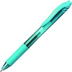 Pentel BL107 Energel-X 0.7mm Metal Tip Roller Ball Rubber Grip Retractable Turquoise