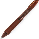 Pentel BL107 Energel-X 0.7mm Metal Tip Roller Ball Rubber Grip Retractable Brown