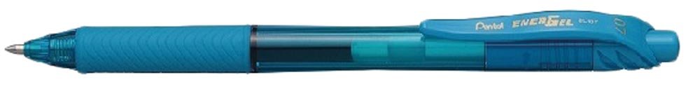 55-4107-45.jpg Pentel BL107 Energel-X 0.7mm Metal Tip Roller Ball Rubber Grip Retractable Sky Blue - Image 1