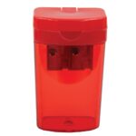 Treeline Two Hole Tub Sharpeners Plastic with Cap Red (Box of 12)