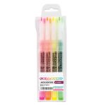 Collosso Slim Highlighters Wallet 4 - Yellow, Orange, Green & Pink Assorted