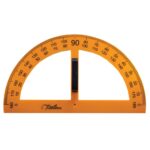Treeline Chalkboard Equipment Protractor Yellow