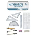 SDS 11 Piece Maths Set Silver