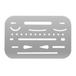 SDS Erasing Shields Metal. 26 Holes Silver