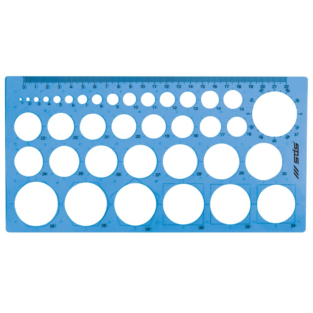 66-0485-02.jpg SDS Circle Template Blue - Image 1
