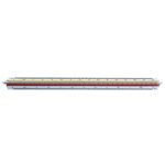 SDS Rulers Triangular Scale Ruler White