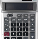 SDS Calculators SDS - Dual Power Mini Desktop 12 Digit Big LCD Display - 138mm x 103mm x 31mm Silver