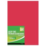 Treeline Pastel 160gsm A4 Deep Tint 100's Red