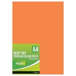 Treeline Premium Paper A4's Deep Tint 100's Saffron