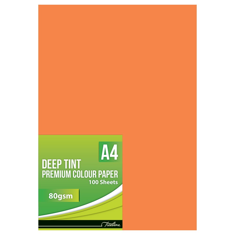 71-5000-09.jpg Treeline Premium Paper A4's Deep Tint 100's Saffron - Image 1