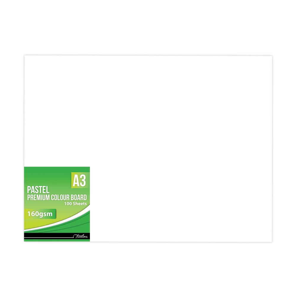 71-7900-05.jpg Treeline Pastel 160gsm A3 Pastel White (Pack of 100) - Image 1