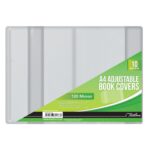 Treeline Book Covers PP A4 Adjustable 120 Micron - 10's Clear (Pack of 10)