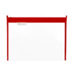 Treeline Book Bags Book Bag - Thick PVC with Zip Red