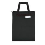 Treeline Grey Canvas Library Book Bag Black