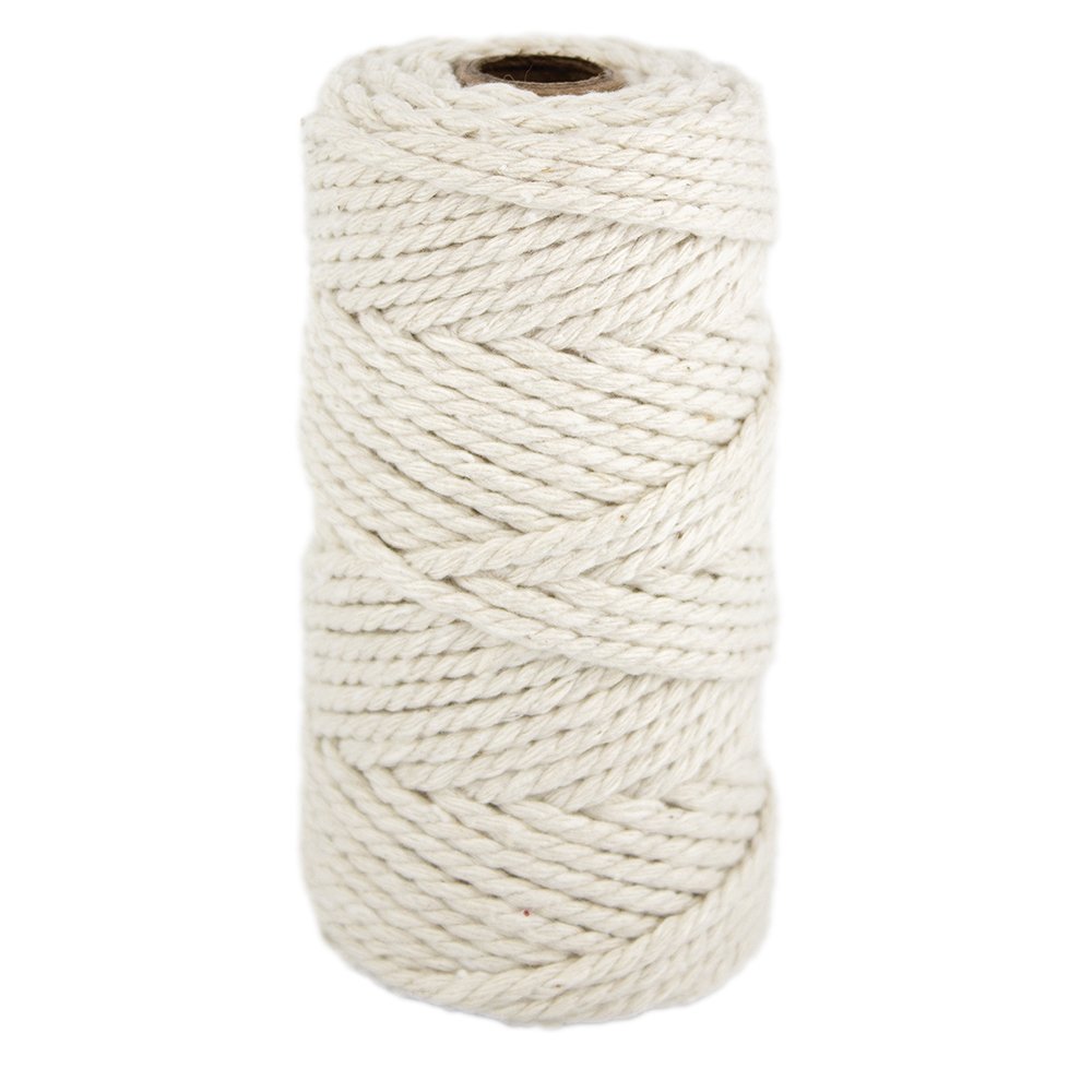 81-3041-00.jpg Treeline Cotton Twine 100 gram 2mm Beige - Image 1