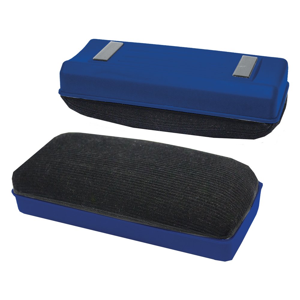 87-0301-00.jpg SDS Magnetic Whiteboard Duster - Plastic Blue - Image 1