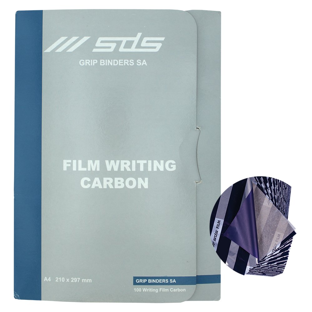 87-0730-00.jpg SDS A4 Carbon Film Blue (Pack of 100) - Image 1
