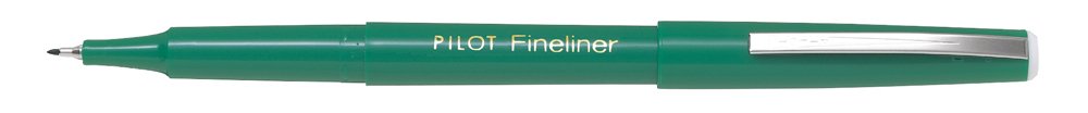 P4-5100-04.jpg Pilot SW-PPF Fineliner Plastic Mounted Fineliner Metal Sleeve Green - Image 1