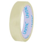 Unitac Stationery Tape 24mm x 50m Large Core Tape Clear (Pack of 12)
