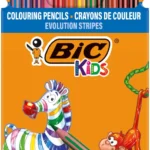BIC Kids Evolution Stripes Colour Pencils 12's