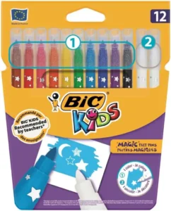 BIC Kids Colour & Erase Magic Felt Tip Pens 12's